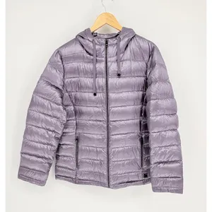 Andrew Marc‎ Puffer Jacket Womens XL Lilac Purple Packable Premium Down Hooded thumbnail 2