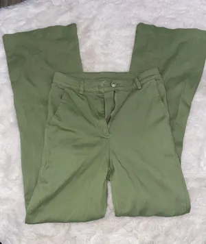 Green Straight Pants thumbnail 1