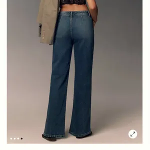 - Anthropologie Pilcro Vintage Column HighRise Wide Leg Jeans Size 31 Inse… thumbnail 12