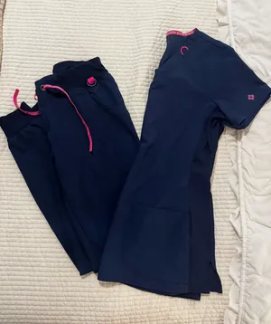 Med Couture Navy scrub set thumbnail 1