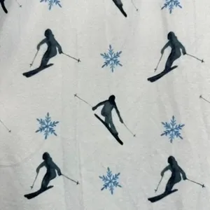 PJ Salvage Women's M‎ Lounge Pajama Pants Blue Skiing Snowflake Sleepwear thumbnail 7