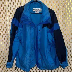 Columbia vintage jacket ski outdoor camping coat blue women’s size M thumbnail 1
