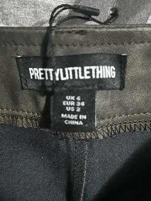 PrettyLittleThing Black Faux Suede Lace-Up Belted Bike Shorts thumbnail 3