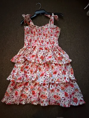 Altar'd State Floral Ruffle Dress thumbnail 1