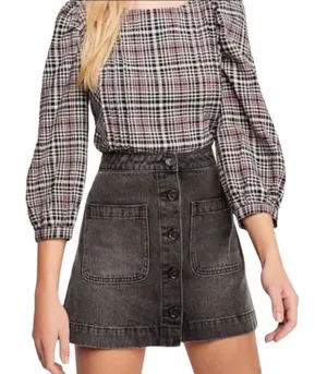 We the free don’t get me wrong super high rise black skirt 30‎ thumbnail 1
