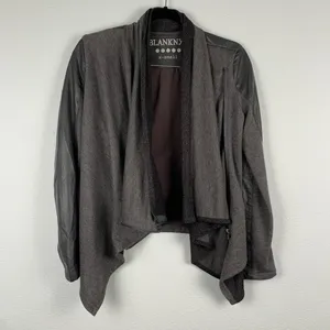 Blank NYC Draped Motto‎ Style Jacket Gray XS thumbnail 5