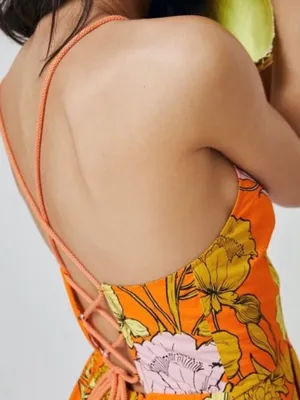Plenty by Tracy Reese Orange, Pink, & Yellow Floral Maxi Dress thumbnail 3