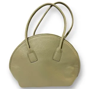 Bowler Style Bag•Bag•Shoulder Bag•Purse•Tote•Olive Green•Vintage Boutique Style thumbnail 3