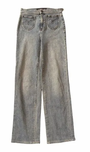 Veronica Beard Sz 26 Jeans Crosbie Wide Leg High Rise Denim Thriller Pants Read! thumbnail 1