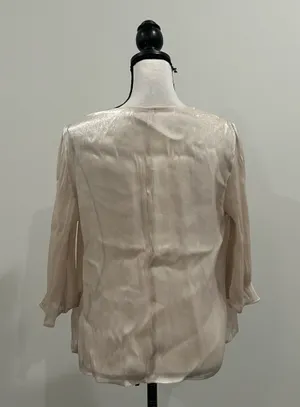 Dazy Sheer Metallic Cover Shirt thumbnail 4