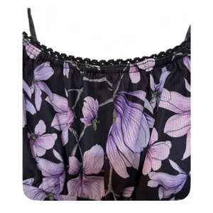 Princess Polly Women’s Black & Purple Floral Print Sleeveless Midi Dress Size 4 thumbnail 10