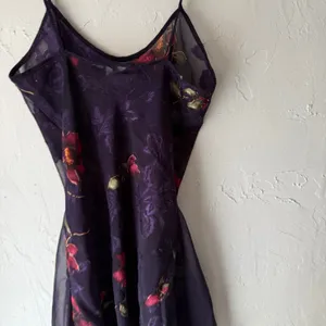 Secret Treasures‎ Y2k Size Medium Purple Lace Coquette Floral Babydoll Gown thumbnail 6