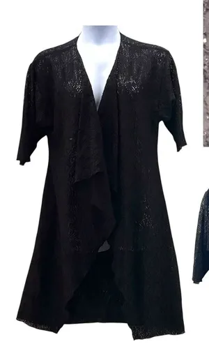 LulaRoe‎ Goth Lace Cardigan Black Small thumbnail 1