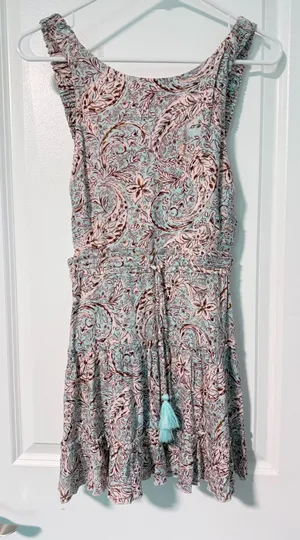 Sky to Moon Sleeve & Backless Paisley-Floral Dress thumbnail 1