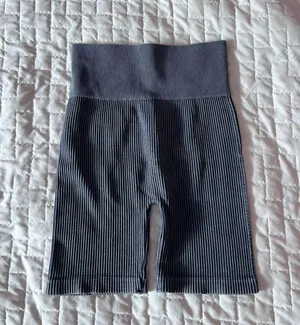 Aura Blue Ribbed Seamless Biker Shorts Size XXS/S thumbnail 2