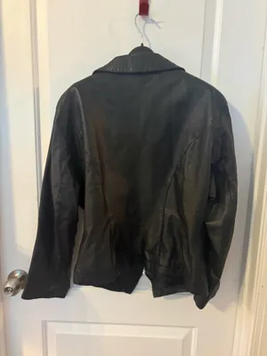 ms.maxima medium black leather jacket thumbnail 2