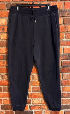 Lululemon womens drawstring relaxed high rise jogger sweatpants black 12 thumbnail 1