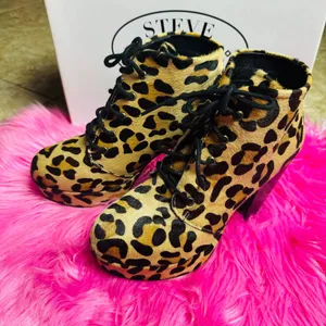 Steve Madden Real Fur Animal Print 5.5 New‎ thumbnail 2