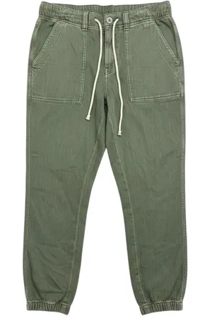 American‎ Eagle Women Olive Green Utility Jogger Pants Size 6 Regular Drawstring thumbnail 1