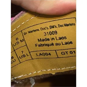 DR MARTENS 1461 pink leather lace up oxfords shoes women’s 7 new thumbnail 4