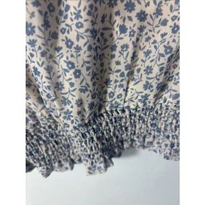 NWT Altar'd State Blue Floral Tiered Mini Skirt Size‎ Medium Cottage Fairy thumbnail 6