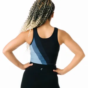 NWT ZYIA Shades of Blue Luxe 2-in-1 Tank L thumbnail 4
