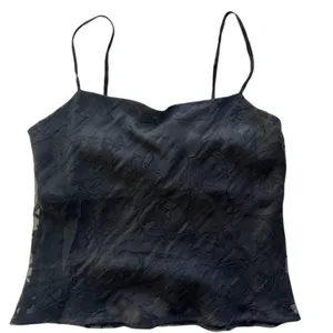 Vintage 90's Y2K Queue Black Camisole Tank Top Size Medium Spaghetti Strap thumbnail 3