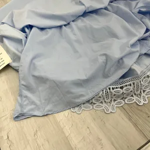 Chicwish V-Neck Lace Panelled Sleeveless Maxi Dress Baby Blue Cottagecore Feminine thumbnail 13