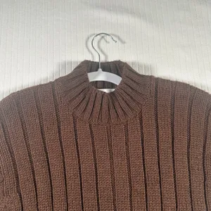Jones New York Womens Small Brown Sweater Long Sleeve Knit Pullover thumbnail 4