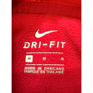 Nike Therma Dri-FIT Hoodie Red Training Pullover Thumb Holes Athletic M thumbnail 3
