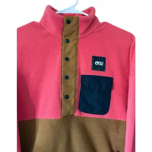 Picture Arcca 1/4 Snap Fleece Hot‎ Coral/Dark Golden Women's Size Small thumbnail 3