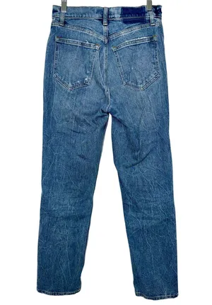 Abercrombie & Fitch 90s Straight Ultra High Rise Blue Denim Jeans Size 25 0 S thumbnail 2