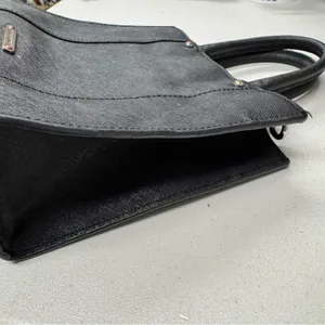Rebecca Minkoff Black Leather Mini Handbag Tote Purse Classic Small Preppy thumbnail 12