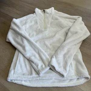 The North Face Cozy Ivory Fleece Quarter-Zip Pullover thumbnail 1