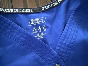 Dickies WonderWink Women's V-Neck Tunic Top in Royal Blue thumbnail 3