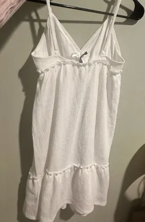 H&M white mini beach dress thumbnail 2