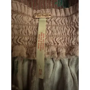 Free People Ethereal Dainty Cottage Bordeaux Floral Maxi Skirt Size XS thumbnail 14