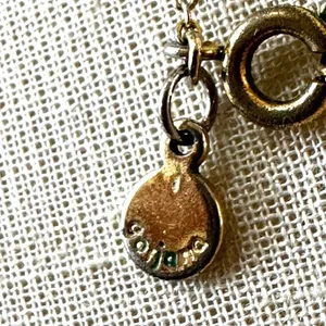 Gorjana vintage gold tone circle necklace thumbnail 8