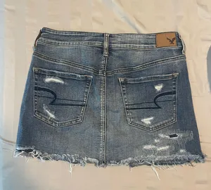 American Eagle Distressed Jean Skirt thumbnail 2