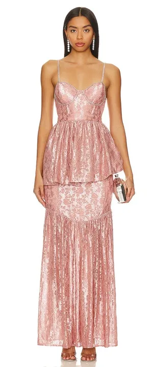 For Love & Lemons Shai Gown Sz Large thumbnail 1