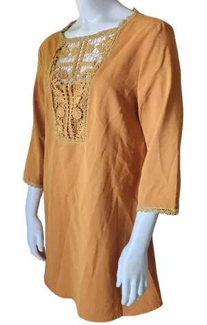 Altar'd State Mustard Yellow Dress (S) thumbnail 1