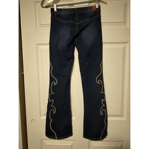 Western Embroidered Bootcut Denim Jeans 90s Y2K‎ Festival thumbnail 2