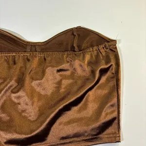 Brown Satin Bustier Top Size L thumbnail 5