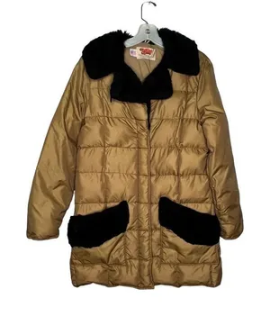 Vintage‎ Comfy Goose Down Coat Brown Size 14 thumbnail 1