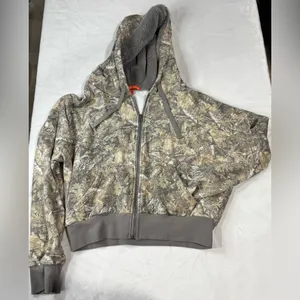 Camo zip up cropped X thumbnail 3