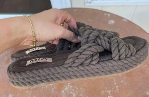 Free People NEW MIA brown Miko Rope Slide Sandals sz 8 / originally $80 thumbnail 4