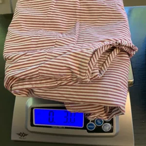 J.Crew Womens Burgundy White Striped Ruffle Sleeveless Cotton Blouse Top Size 2 thumbnail 9