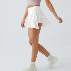 NWT Halara‎ Everyday Softlyzero Airy Mid Rise Tie Side A Line 2-in-1 Mini Skirt thumbnail 10