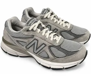 New Balance 990v4 Sneakers Women 9.5 Gray Suede Mesh USA Made Casual Running Dad thumbnail 1