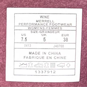 Merrell Evera Fade Wine Burgundy Suede Leather Zip Block Heel Ankle Booties 7.5 thumbnail 8